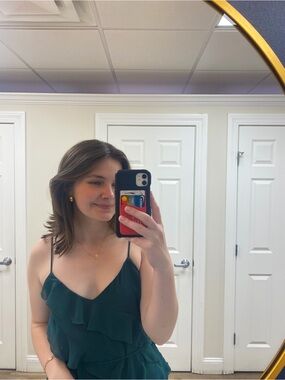 Lulu's Green Ruffle Dress Size M